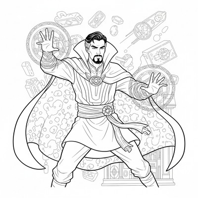 Doctor strange målarbilder