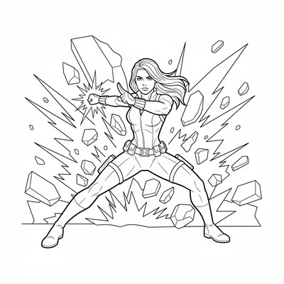 Black Widow i stridsställning