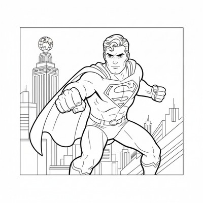 Superman i stridsställning