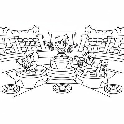 Brawl Stars på en arena