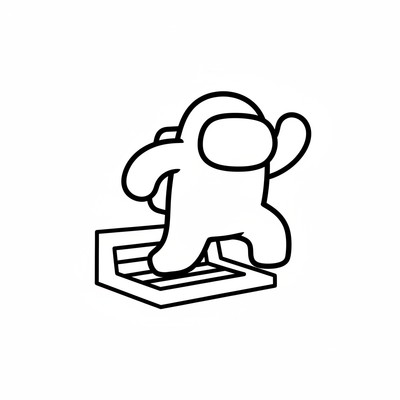 Impostor som hoppar ur vent