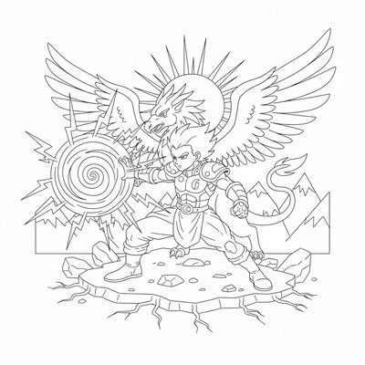 Karaktär med specialattack redo