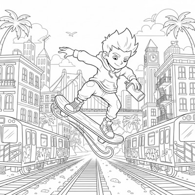 Subway Surfer i stadsmiljö