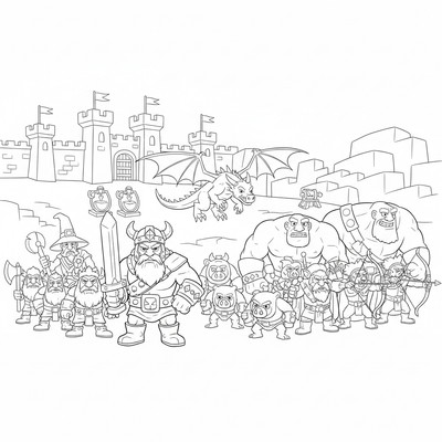 Clash of clans målarbilder