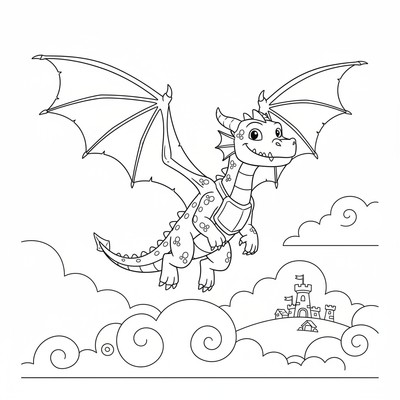 Clash of Clans med drake i luften