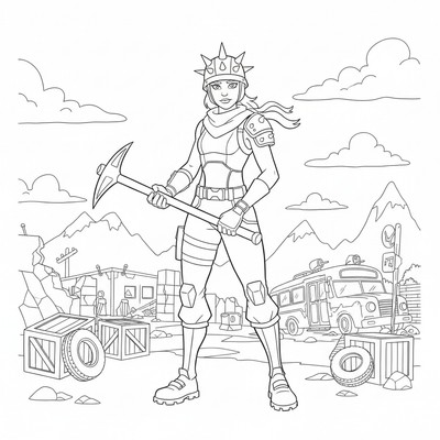 Fortnite Renegade Raider på slagfält