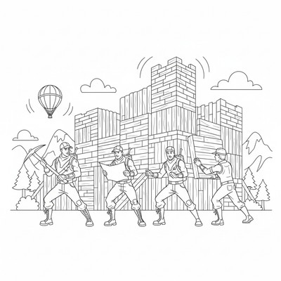 Fortnite spelare som bygger väggar snabbt