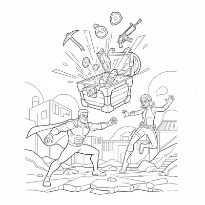 Fortnite loot-låda öppnas av spelare