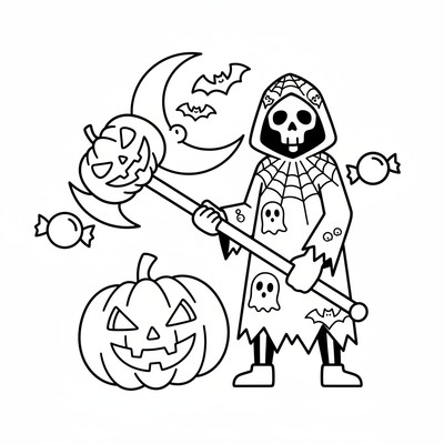 Halloween målarbilder