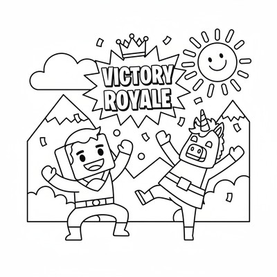 Fortnite Victory Royale-dans
