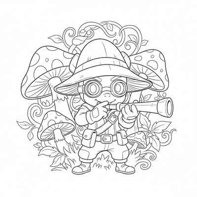 League of Legends Teemo med hatt och blåsrör