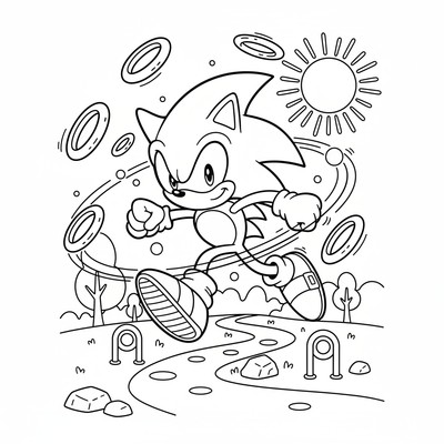 Sonic som samlar ringar