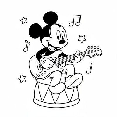 Mickey mouse målarbilder