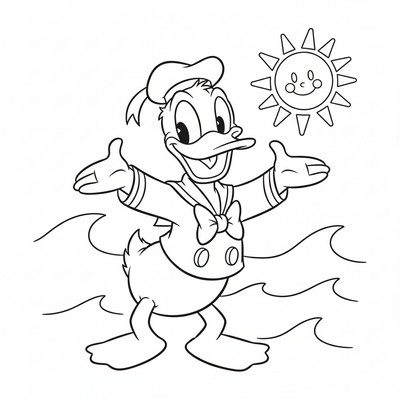 Kalle Anka i sjömanskläder