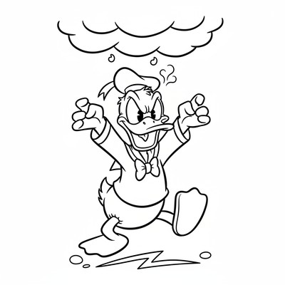 Kalle Anka som blir arg