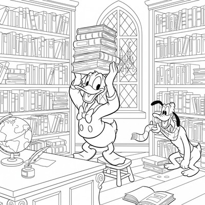 Kalle Anka i bibliotek