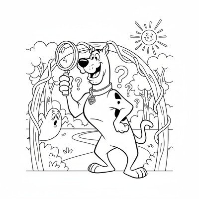 Scooby-Doo med förstoringsglas
