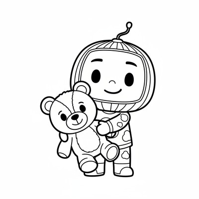 Cocomelon med nallebjörn