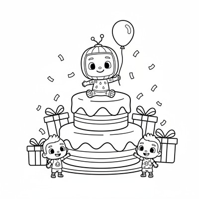 Födelsedag målarbilder