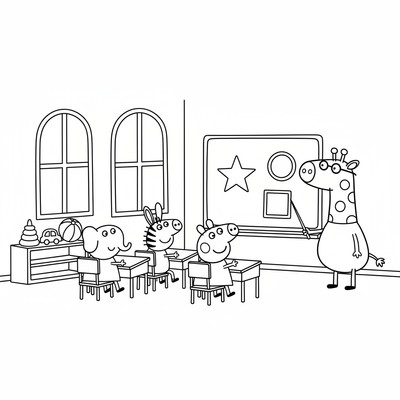 Peppa Pig i klassrummet