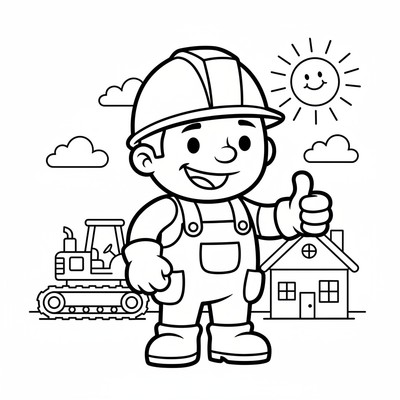 Byggare Bob med sin gula hjälm
