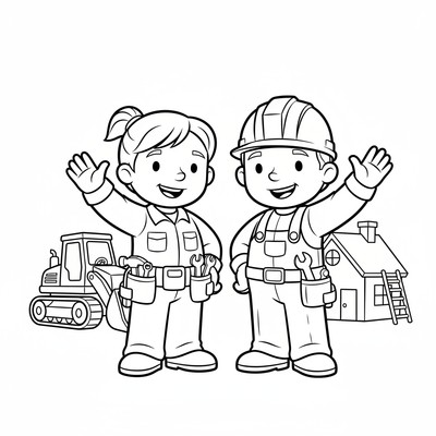 Byggare Bob tillsammans med Wendy