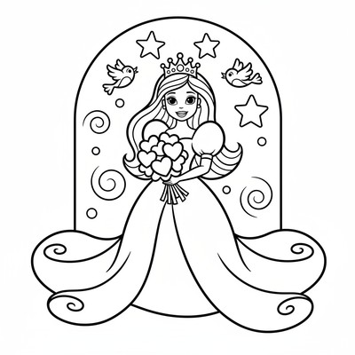 Barbie i bröllopsklänning