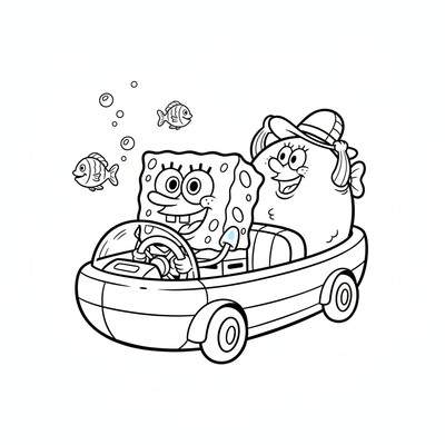 Svampbob i båtskolan med Mrs. Puff