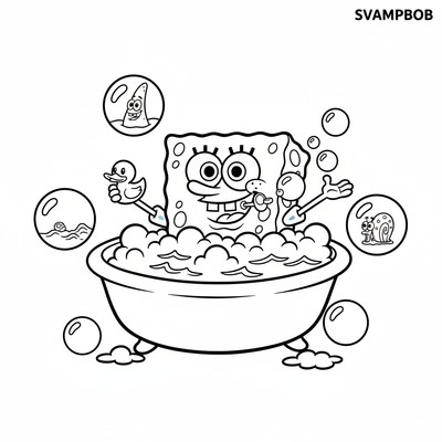 Svampbob i bubbelbad