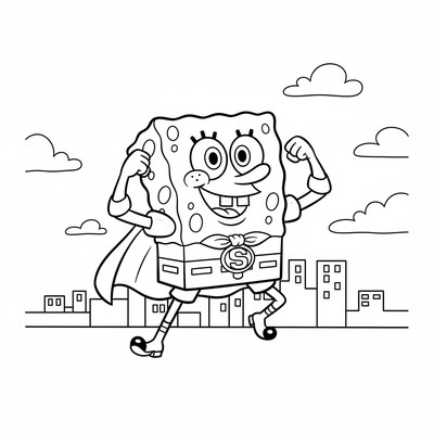 Svampbob i superhjältepose