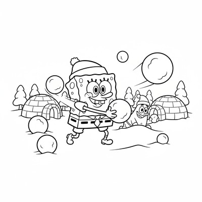 Svampbob i snöbollskrig