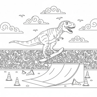 Dinosaurier målarbilder