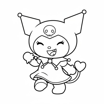 Kuromi som ler busigt