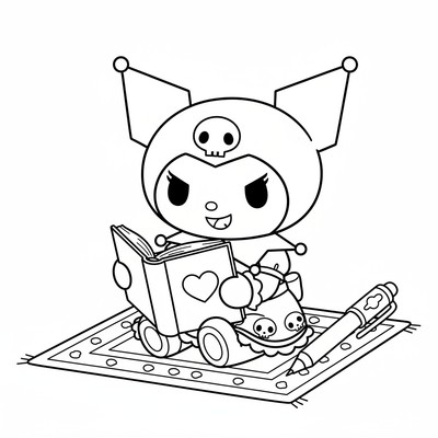 Kuromi med sin dagbok