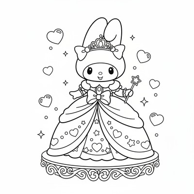 My Melody i prinsessklänning