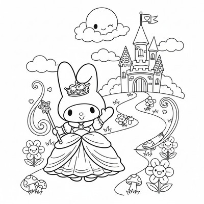 My Melody i sagoslott