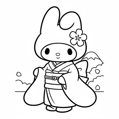 My Melody i kimono