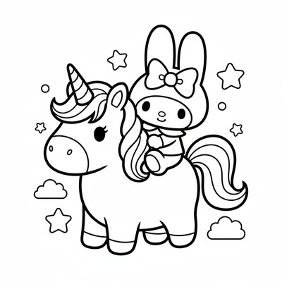My Melody med enhörning