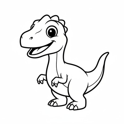 Velociraptor som tittar nyfiket