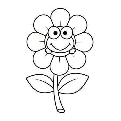 Keroppi som gömmer sig i en blomma