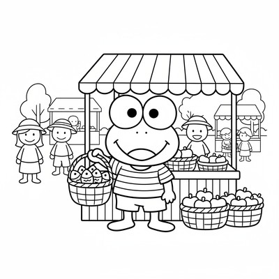 Keroppi målarbilder