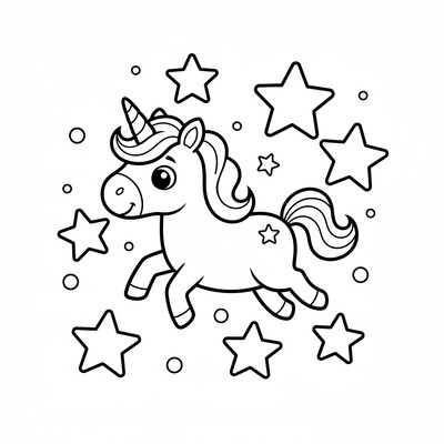 Enhörning målarbilder