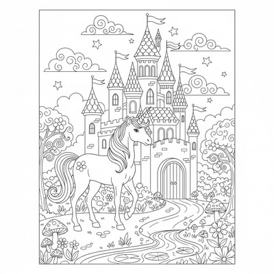 Enhörning i sagoslott