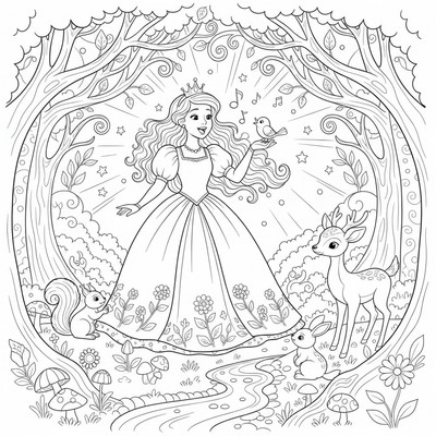 Prinsessa som sjunger i skogen