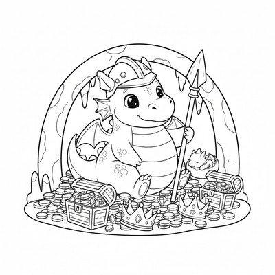 Drake som vaktar skatt