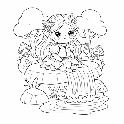 Älva vid vattenfall