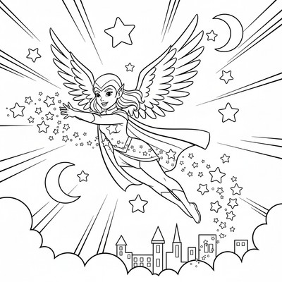 Älva som delar ut stjärnstoft