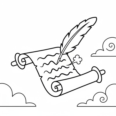 Pergament som skriver själv