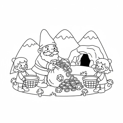 Dvärg som delar skatt