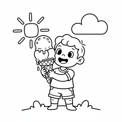 Barn med glass i handen